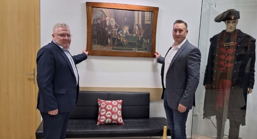 Slika posljednjih dana Zrinskog i Frankopana krasi prostore Uprave Slika posljednjih dana Zrinskog i Frankopana krasi prostore Uprave