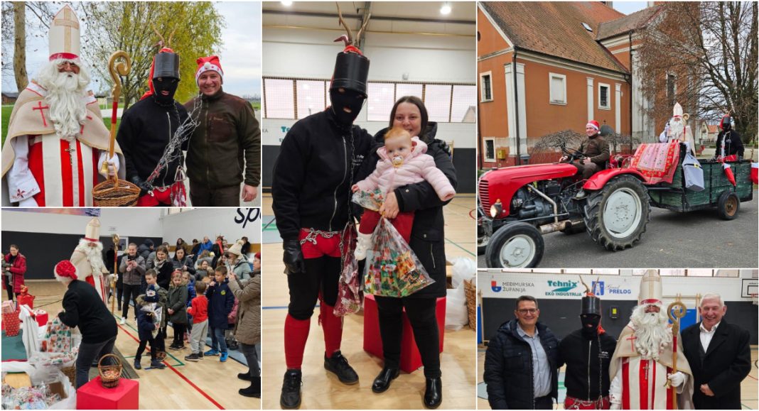 FOTO U elegantnoj traktorskoj prikolici, u Draškovec su stigli Sveti Nikola i Krampus! FOTO U elegantnoj traktorskoj prikolici, u Draškovec su stigli Sveti Nikola i Krampus!