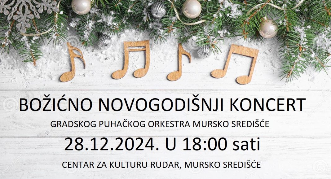 Večeras u Centru za kulturu ‘Rudar’ tradicionalni božićno – novogodišnji koncert Gradskog puhačkog orkestra Večeras u Centru za kulturu ‘Rudar’ tradicionalni božićno – novogodišnji koncert Gradskog puhačkog orkestra