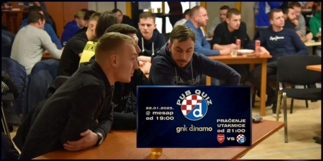 AJMO DINAMOVCI: Prvo kviz, a zatim gledanje utakmice Lige prvaka AJMO DINAMOVCI: Prvo kviz, a zatim gledanje utakmice Lige prvaka