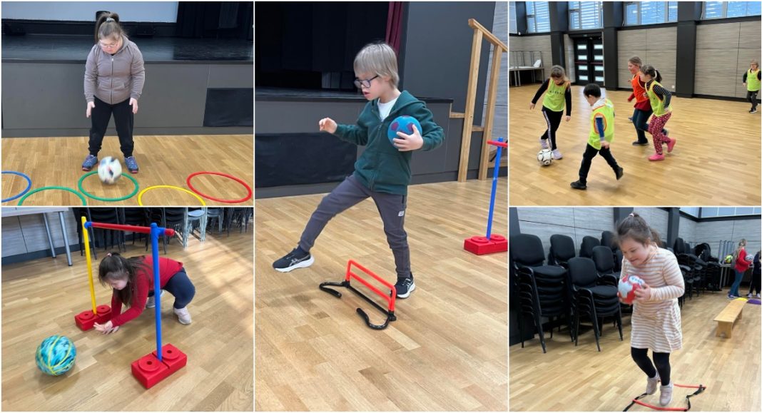 FOTO Članovi Udruge za sindrom Down Međimurske županije uživali u poligonima i igrama s loptom FOTO Članovi Udruge za sindrom Down Međimurske županije uživali u poligonima i igrama s loptom