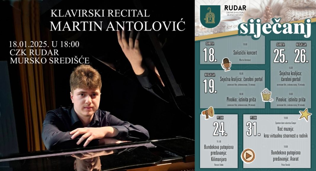 Martin Antolović klavirskim recitalom otvara program u Centru za kulturu „Rudar“ Martin Antolović klavirskim recitalom otvara program u Centru za kulturu „Rudar“