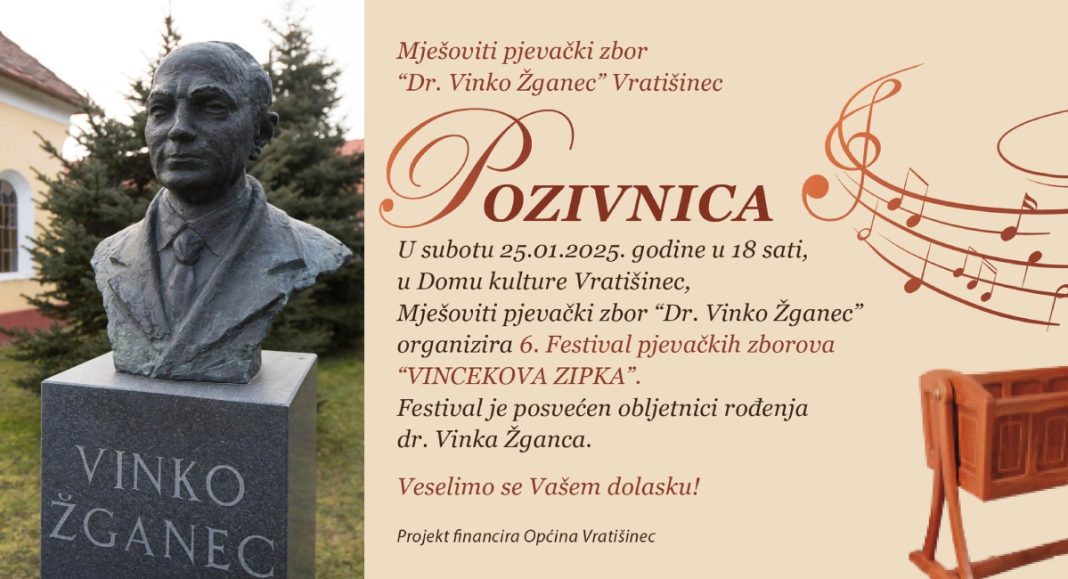 Ne propustite festival u čast godišnjice rođenja dr. Vinka Žganca – 25. siječnja Ne propustite festival u čast godišnjice rođenja dr. Vinka Žganca – 25. siječnja