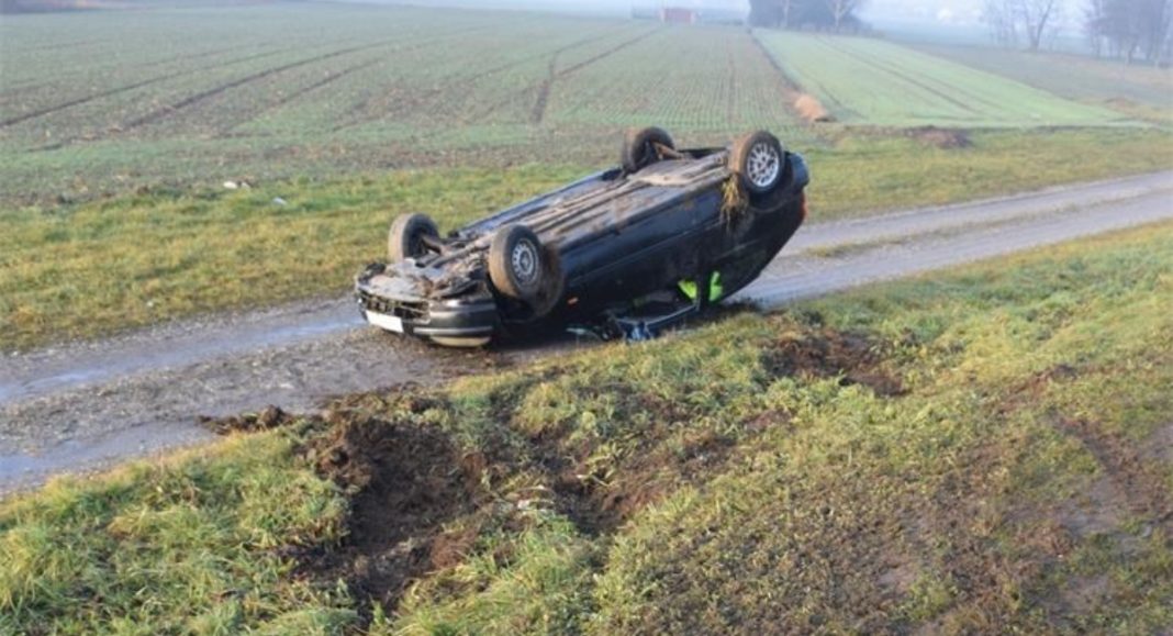 “Mladi vozač” (19) u zavoju izletio automobilom izvan kolnika te završio na krovu “Mladi vozač” (19) u zavoju izletio automobilom izvan kolnika te završio na krovu