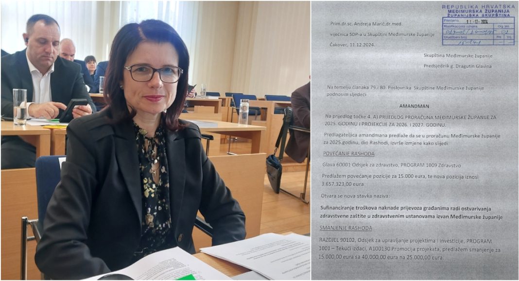 Dr. Andrea Marić osigurala pokrivanje troškova prijevoza pacijenata 65+ na liječenje izvan Međimurja Dr. Andrea Marić osigurala pokrivanje troškova prijevoza pacijenata 65+ na liječenje izvan Međimurja