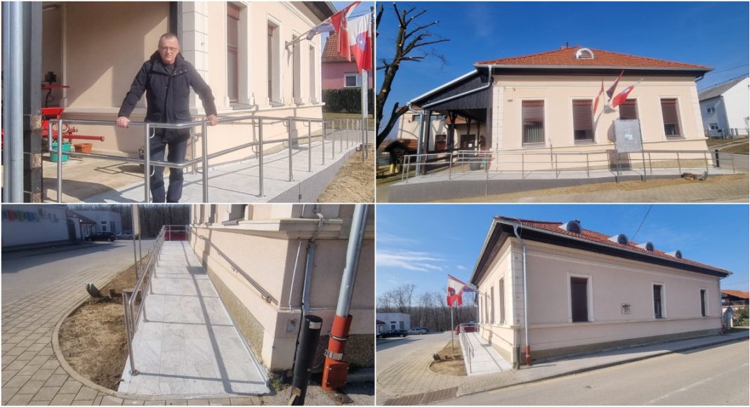 Unatoč nužnom financiranju završena pristupna rampa kod zgrade Općine Šenkovec Unatoč nužnom financiranju završena pristupna rampa kod zgrade Općine Šenkovec