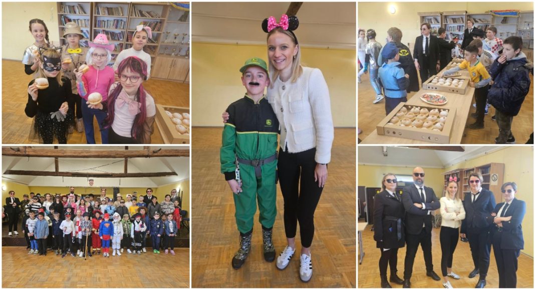 FOTO Maškare iz Područne škole Donji Vidovec razveselile načelnicu Bojanu Petrić FOTO Maškare iz Područne škole Donji Vidovec razveselile načelnicu Bojanu Petrić