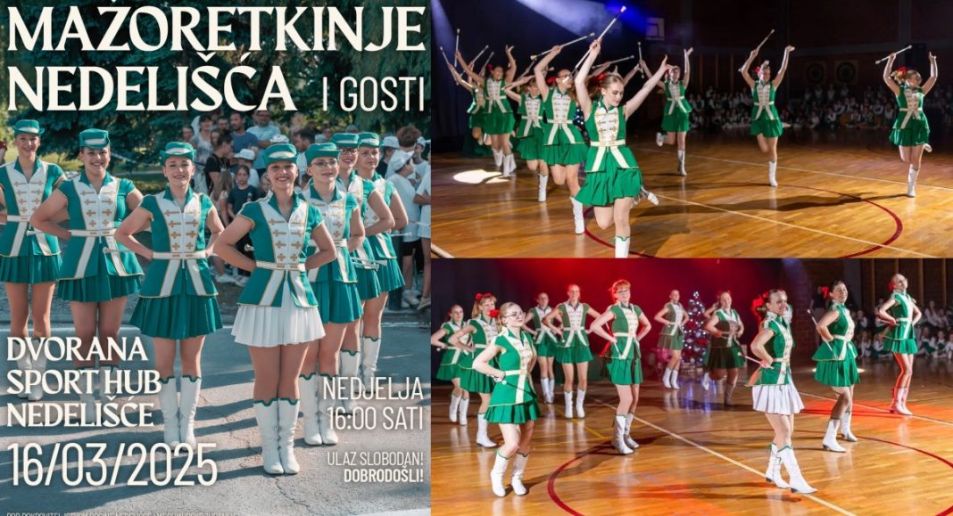 Mažoretkinje Nedelišća najavljuju spektakularni revijalni program uz goste 16. ožujka 2025.! Mažoretkinje Nedelišća najavljuju spektakularni revijalni program uz goste 16. ožujka 2025.!