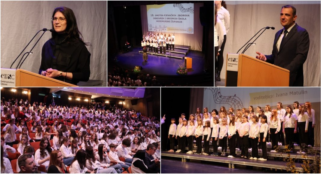 FOTO Deseta Smotra zborova u Čakovcu okupila brojne mlade pjevače iz cijelog Međimurja FOTO Deseta Smotra zborova u Čakovcu okupila brojne mlade pjevače iz cijelog Međimurja
