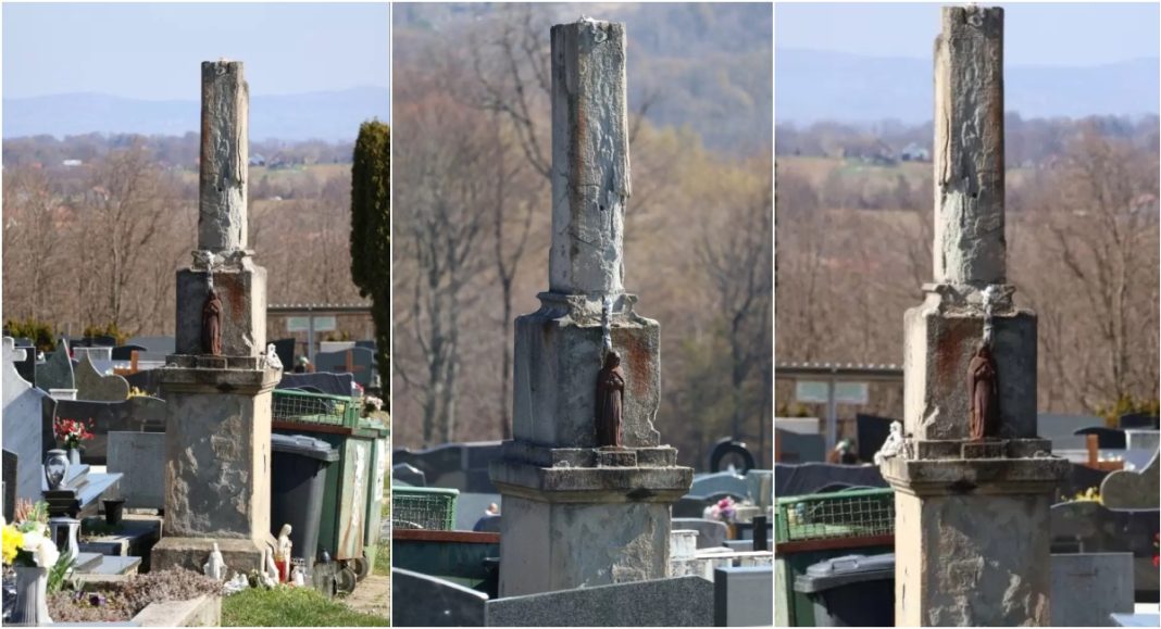 Stari križ na groblju u Pleškovcu uskoro će zasjati u novom ruhu Stari križ na groblju u Pleškovcu uskoro će zasjati u novom ruhu