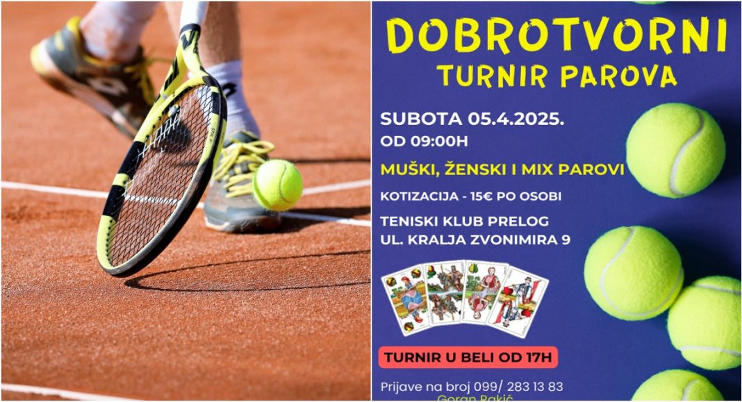 Teniski klub Prelog organizira 5. travnja dobrotvorni turnir parova Teniski klub Prelog organizira 5. travnja dobrotvorni turnir parova