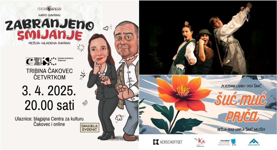 Travanj u CZK Čakovec: „Zabranjeno smijanje“, „Šuć muć priča“ i filmska avantura ljenjivaca Travanj u CZK Čakovec: „Zabranjeno smijanje“, „Šuć muć priča“ i filmska avantura ljenjivaca