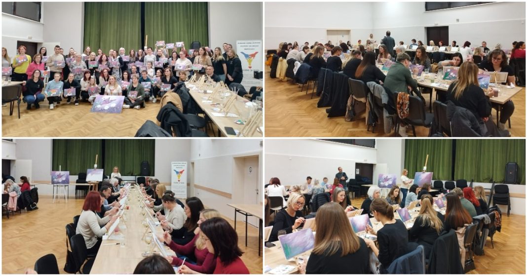 FOTO Udruga Zajedno za druge humanitarnom Paint & Wine akcijom skupljala sredstva za Azil Čakovec FOTO Udruga Zajedno za druge humanitarnom Paint & Wine akcijom skupljala sredstva za Azil Čakovec
