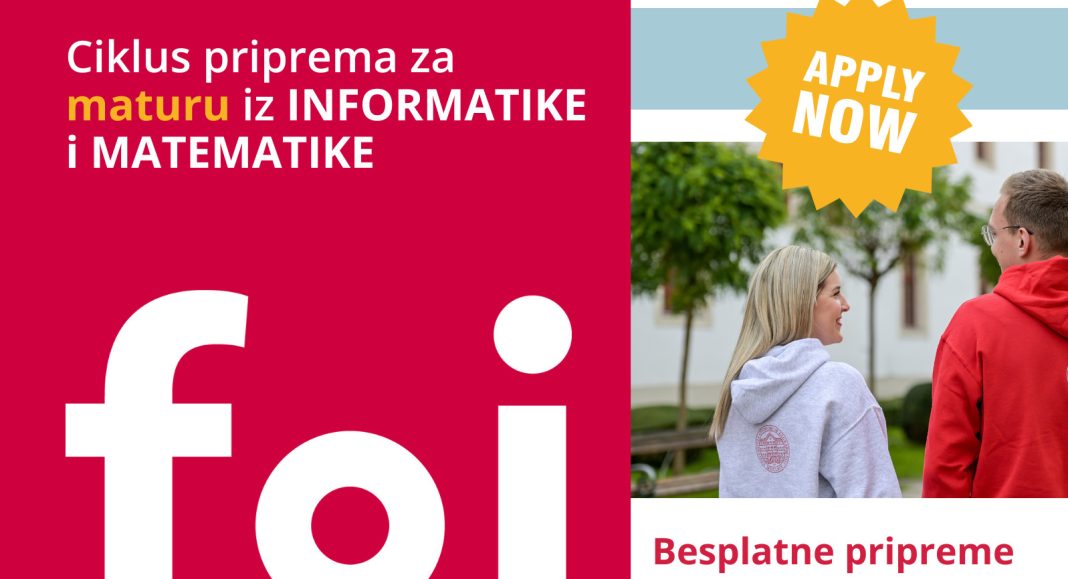 Fakultet organizacije i informatike provodi besplatne pripremne radionice za maturu iz informatike i matematike Fakultet organizacije i informatike provodi besplatne pripremne radionice za maturu iz informatike i matematike