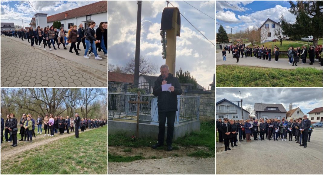 FOTO Križni put posvećen Kristovoj muci i uspomeni na župnika Josipa Pivara FOTO Križni put posvećen Kristovoj muci i uspomeni na župnika Josipa Pivara