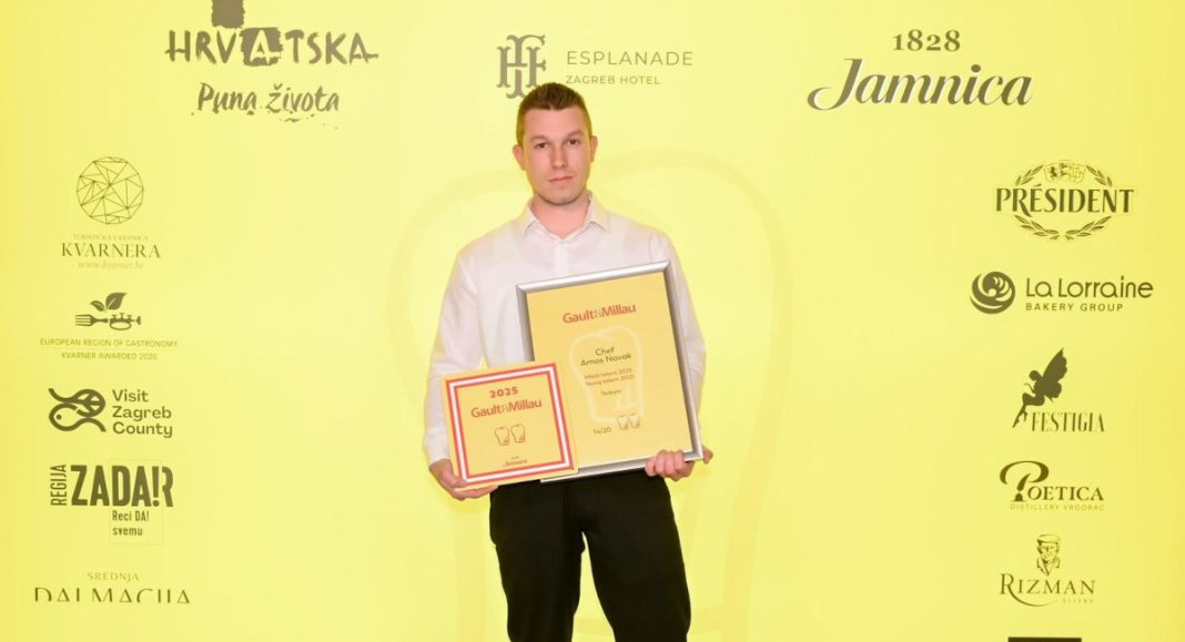 Međimurski chef Amos Novak (23) je talent godine 2025. prestižnog Gault&Millau vodiča Međimurski chef Amos Novak (23) je talent godine 2025. prestižnog Gault&Millau vodiča