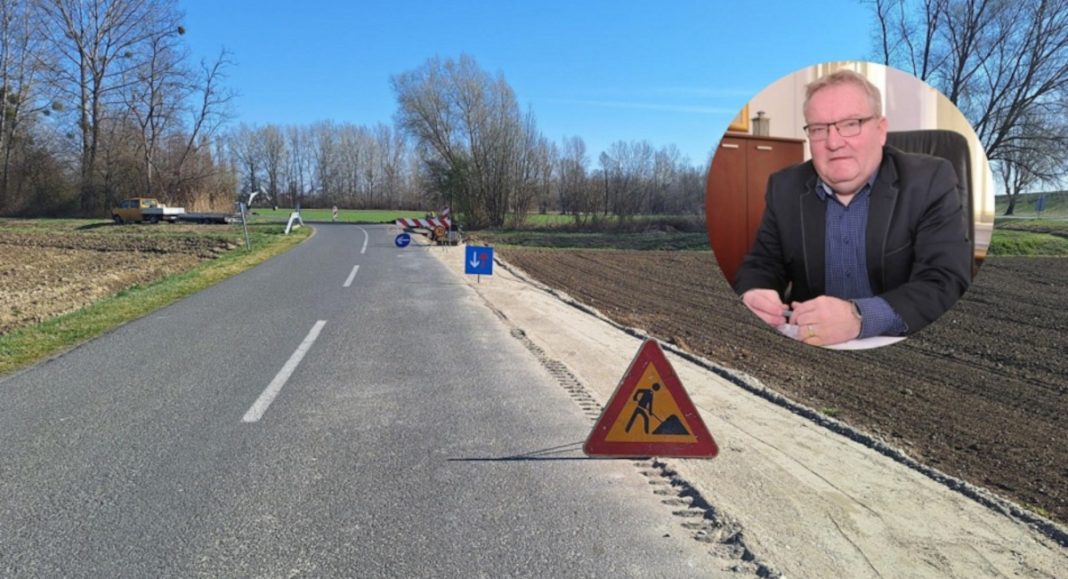 Gradi se biciklistička staza uz cestu Oporovec – Draškovec! Gradi se biciklistička staza uz cestu Oporovec – Draškovec!