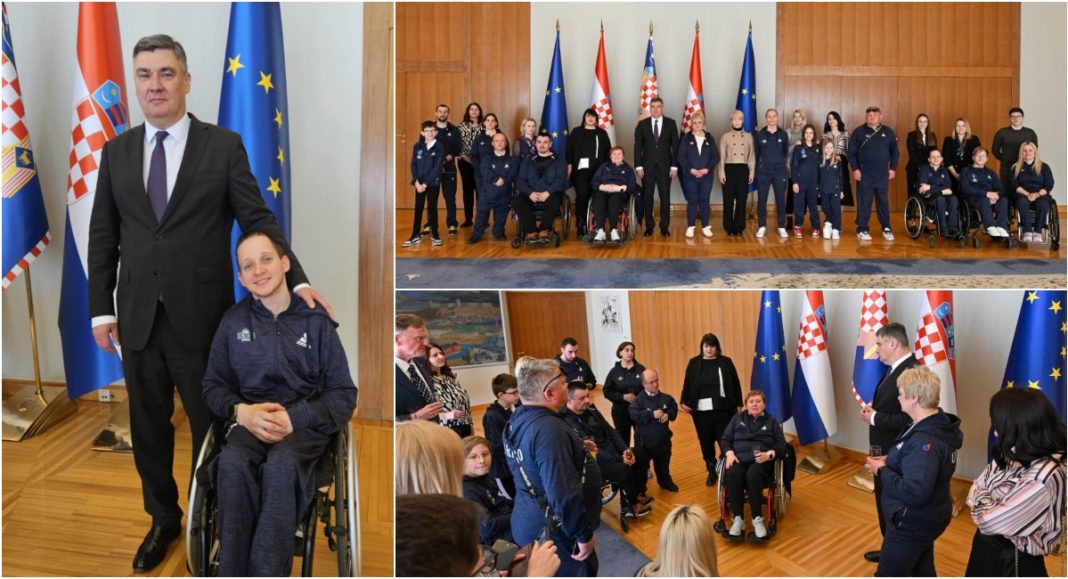 FOTO Zoran Milanović primio Parastolnoteniski klub „URIHO“, među sportašima i Međimurac Nino Baša FOTO Zoran Milanović primio Parastolnoteniski klub „URIHO“, među sportašima i Međimurac Nino Baša