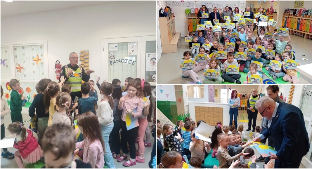 Mališani iz Dječjeg vrtića Fijolica iz Preloga učili o prometu uz pomoć policije Mališani iz Dječjeg vrtića Fijolica iz Preloga učili o prometu uz pomoć policije