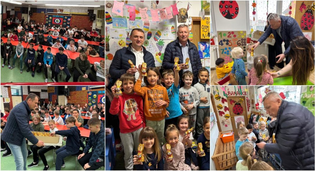 FOTO Uskrsna radost u Svetom Martinu na Muri: Načelnik Srša i predsjednik vijeća Kutnjak razveselili najmlađe FOTO Uskrsna radost u Svetom Martinu na Muri: Načelnik Srša i predsjednik vijeća Kutnjak razveselili najmlađe