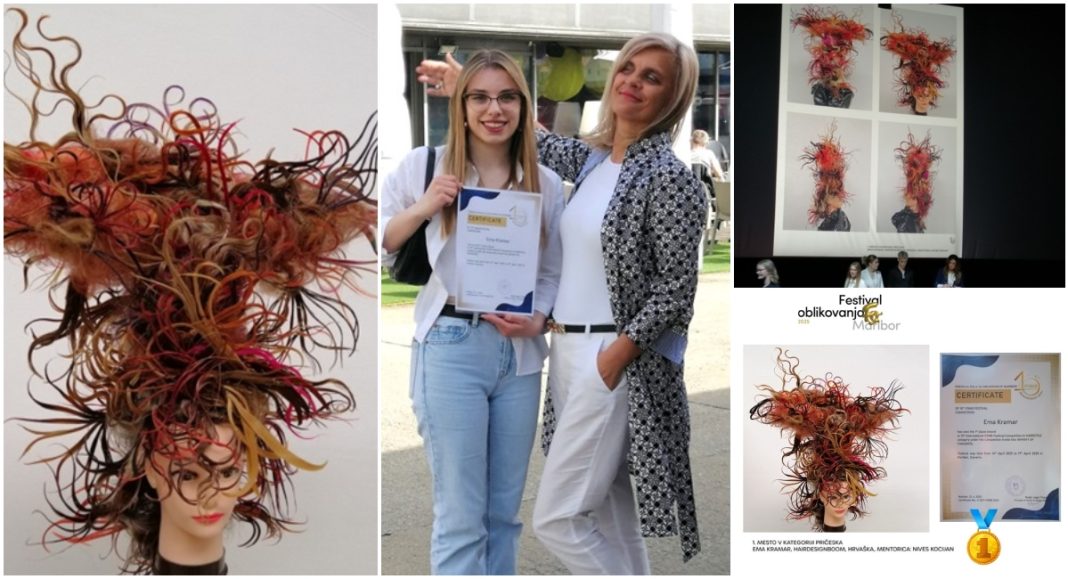 Ema Kramar iz Gospodarske škole Čakovec osvojila 1. mjesto na međunarodnom natjecanju Festival oblikovanja Maribor Ema Kramar iz Gospodarske škole Čakovec osvojila 1. mjesto na međunarodnom natjecanju Festival oblikovanja Maribor