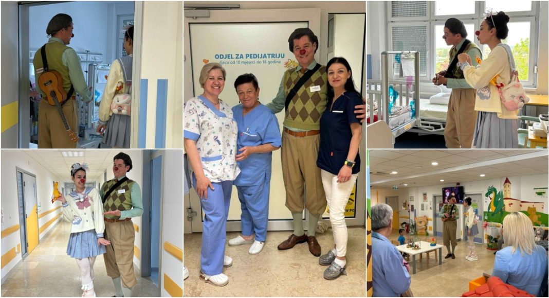 FOTO Crveni nosevi posjetili ŽB Čakovec i donijeli osmijehe djeci na liječenju FOTO Crveni nosevi posjetili ŽB Čakovec i donijeli osmijehe djeci na liječenju