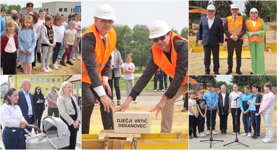FOTO/VIDEO I najmanja međimurska općina, Dekanovec, gradi vrtić: Položen kamen temeljac! FOTO/VIDEO I najmanja međimurska općina, Dekanovec, gradi vrtić: Položen kamen temeljac!