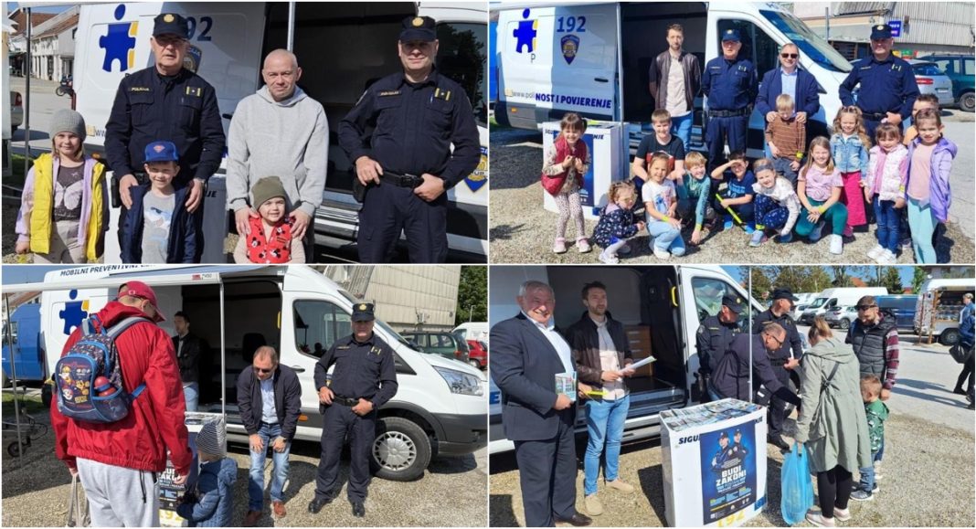 FOTO Policijski punkt u Prelogu: Edukacija, reflektirajuće trakice i poziv budućim policajcima FOTO Policijski punkt u Prelogu: Edukacija, reflektirajuće trakice i poziv budućim policajcima
