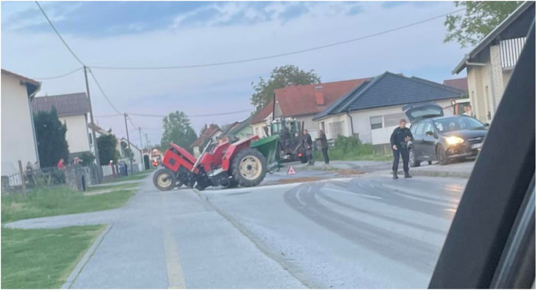 Sudar traktora i osobnog vozila u Mačkovcu Sudar traktora i osobnog vozila u Mačkovcu