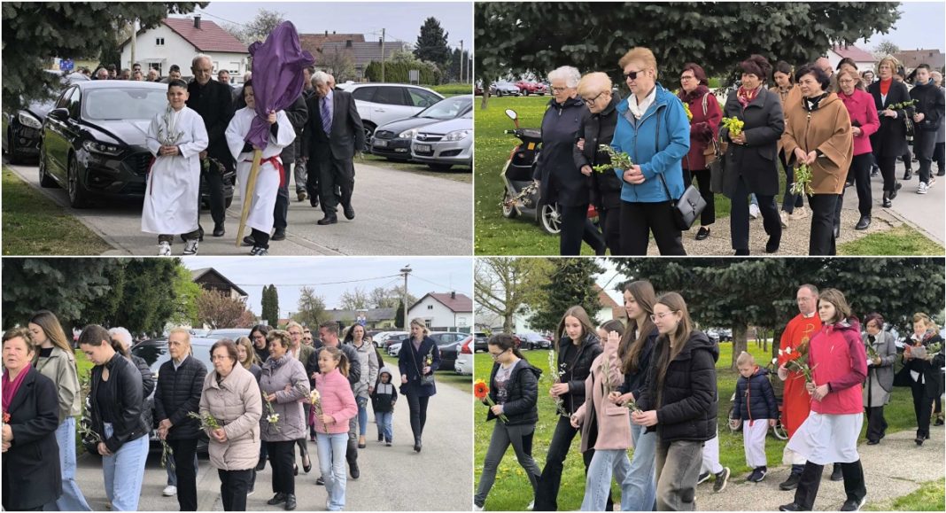 FOTO/VIDEO Cvjetnica u Kotoribi: Maslinove grančice, molitva i procesija oko crkve FOTO/VIDEO Cvjetnica u Kotoribi: Maslinove grančice, molitva i procesija oko crkve