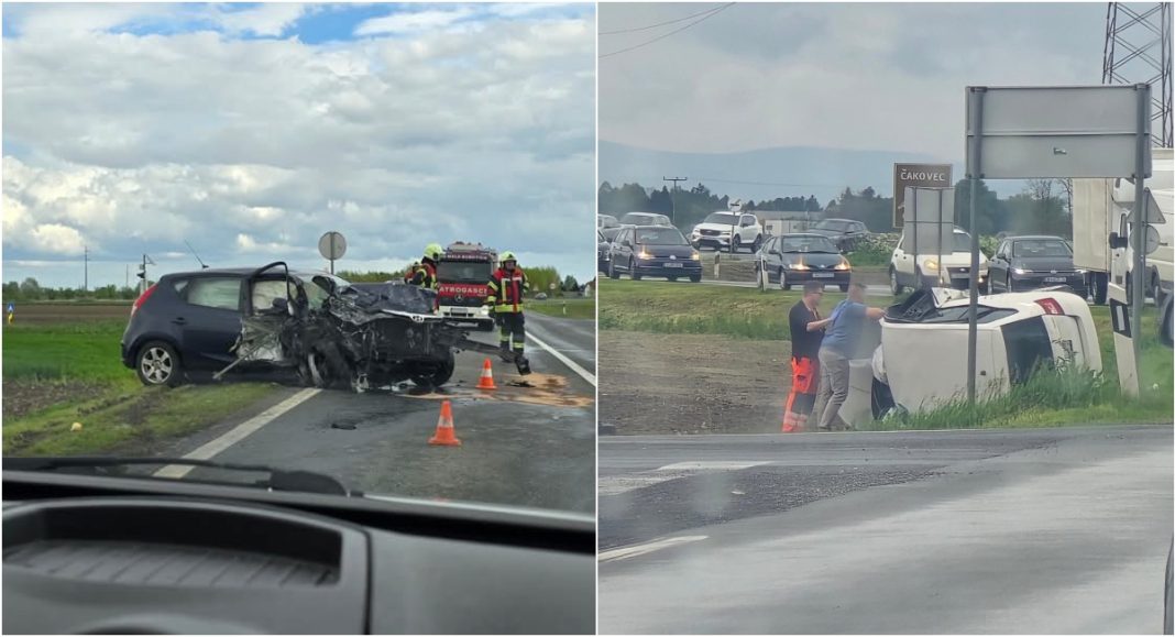 Prometna nesreća između Male Subotice i Orehovice – na terenu hitna i vatrogasci Prometna nesreća između Male Subotice i Orehovice – na terenu hitna i vatrogasci