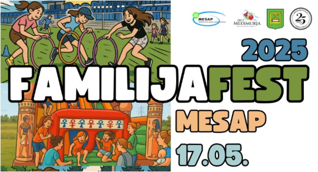 Prvi FamilijaFest 17. svibnja u Nedelišću: igre, radionice, predstave i sajam za cijelu obitelj! Prvi FamilijaFest 17. svibnja u Nedelišću: igre, radionice, predstave i sajam za cijelu obitelj!