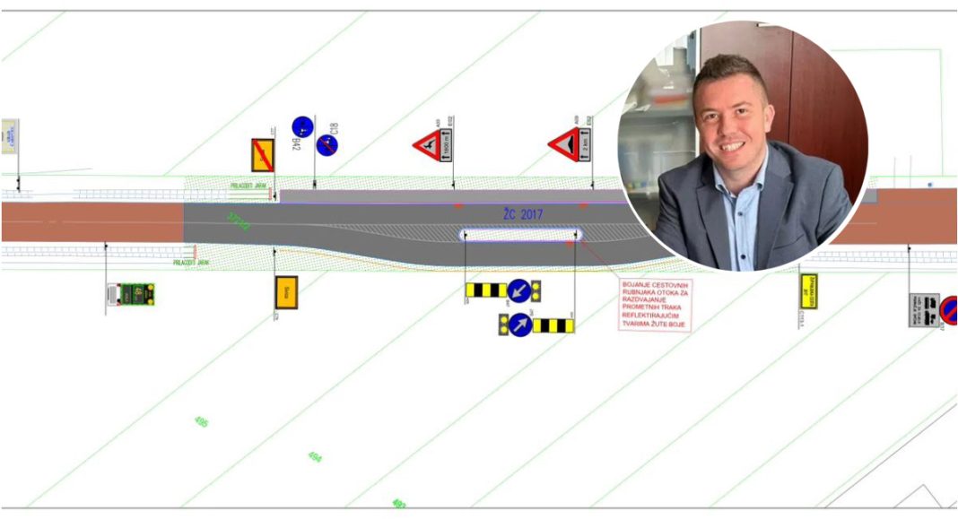 Podturen gradi razdjelni otok u Sivici za sigurniji ulaz i sporiji promet Podturen gradi razdjelni otok u Sivici za sigurniji ulaz i sporiji promet