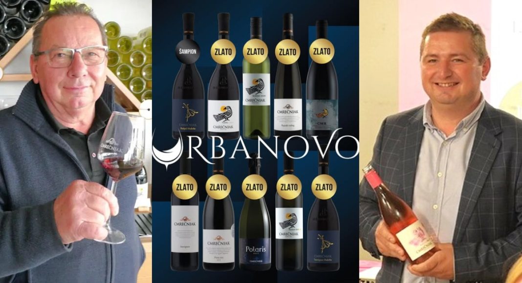 Opet su najbolji! Vina obitelji Cmrečnjak iz Svetog Urbana u Štrigovi osvojila 10 zlata i veliko šampionsko zlato za Pušipel Mađerka Opet su najbolji! Vina obitelji Cmrečnjak iz Svetog Urbana u Štrigovi osvojila 10 zlata i veliko šampionsko zlato za Pušipel Mađerka