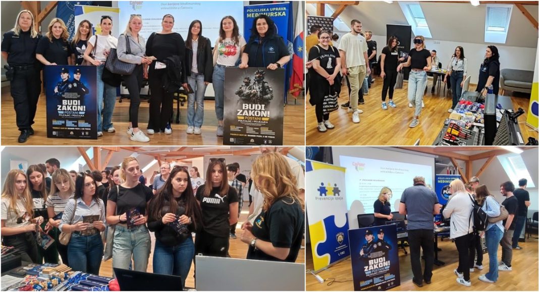 FOTO Promocija policijskog zanimanja na Danu karijera Međimurskog veleučilišta u Čakovcu FOTO Promocija policijskog zanimanja na Danu karijera Međimurskog veleučilišta u Čakovcu