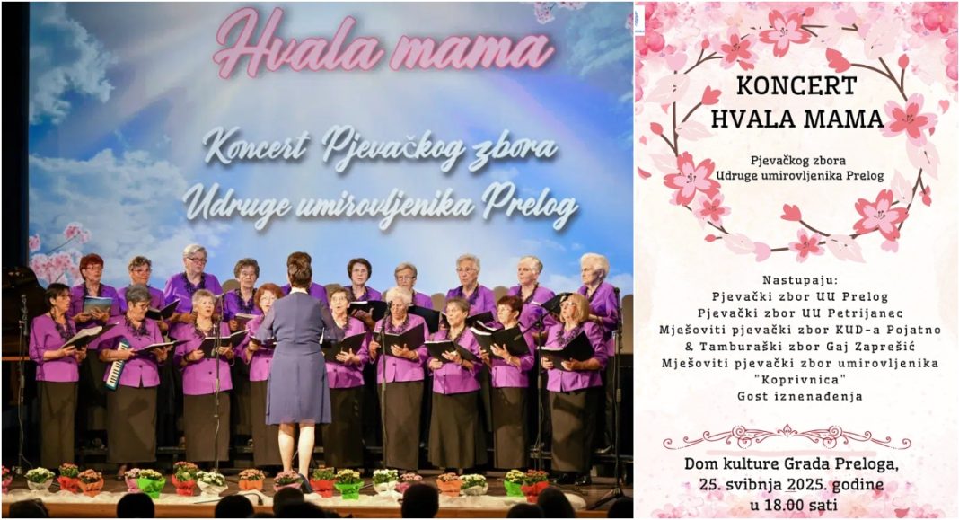 25. svibnja u Prelogu: Koncertom zborova obilježit će se Majčin dan 25. svibnja u Prelogu: Koncertom zborova obilježit će se Majčin dan