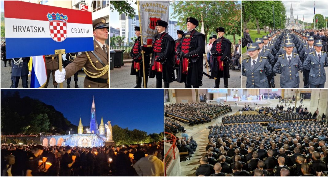 FOTO/VIDEO Međimurje u molitvi za mir: Zrinska garda među vojnicima svijeta u Lurdu FOTO/VIDEO Međimurje u molitvi za mir: Zrinska garda među vojnicima svijeta u Lurdu