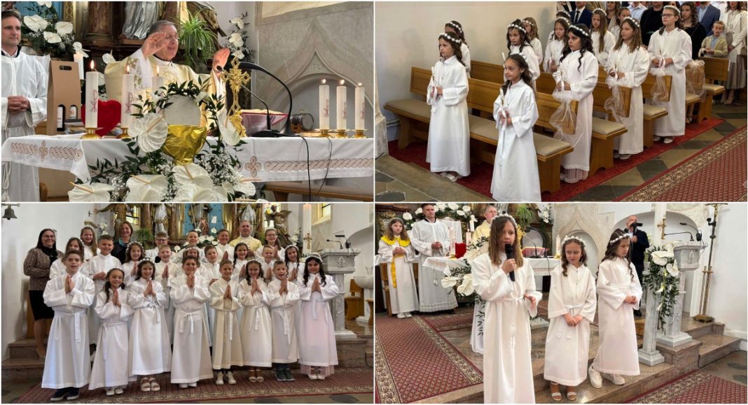 FOTO Duhovno slavlje u Svetom Martinu na Muri: 22 nova prvopričesnika FOTO Duhovno slavlje u Svetom Martinu na Muri: 22 nova prvopričesnika