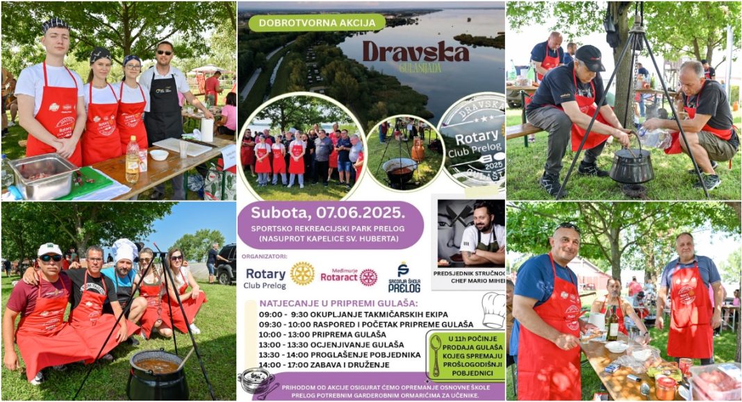 Rotary Club Prelog organizira 4. Dravsku gulašijadu – prikupljaju sredstva za ormariće učenicima OŠ Prelog Rotary Club Prelog organizira 4. Dravsku gulašijadu – prikupljaju sredstva za ormariće učenicima OŠ Prelog