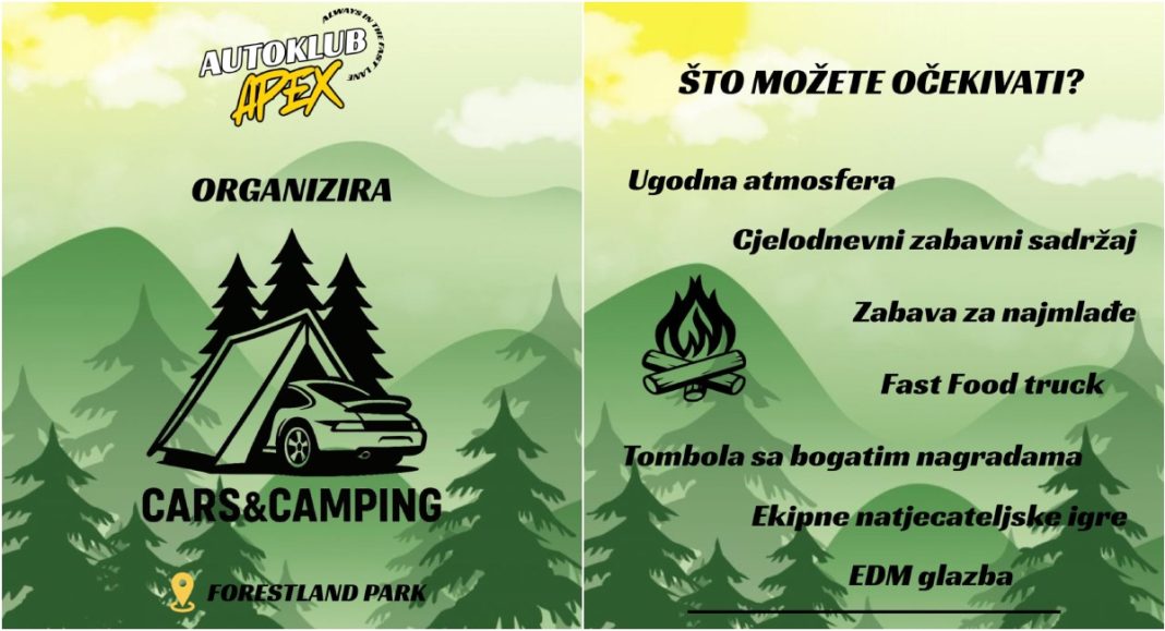 Cars&Camping 2025. – vikend druženje Autokluba Apex u Forestland Parku Cars&Camping 2025. – vikend druženje Autokluba Apex u Forestland Parku