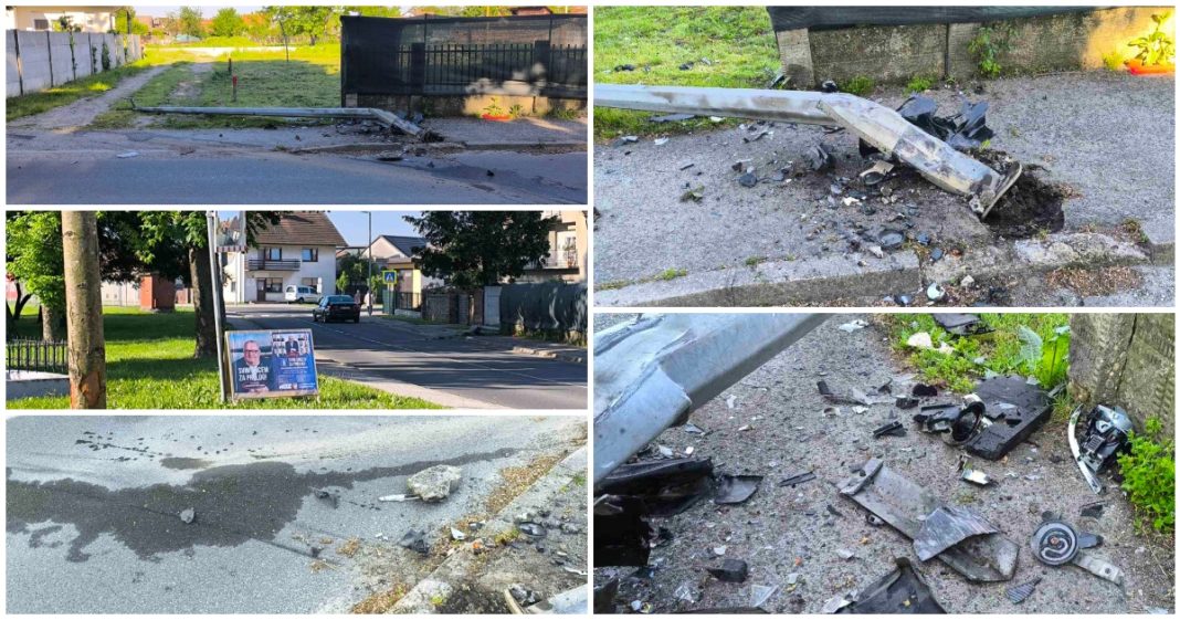 FOTO U Prelogu se BMW-om zabio u rasvjetni stup i pobjegao s mjesta nesreće! FOTO U Prelogu se BMW-om zabio u rasvjetni stup i pobjegao s mjesta nesreće!