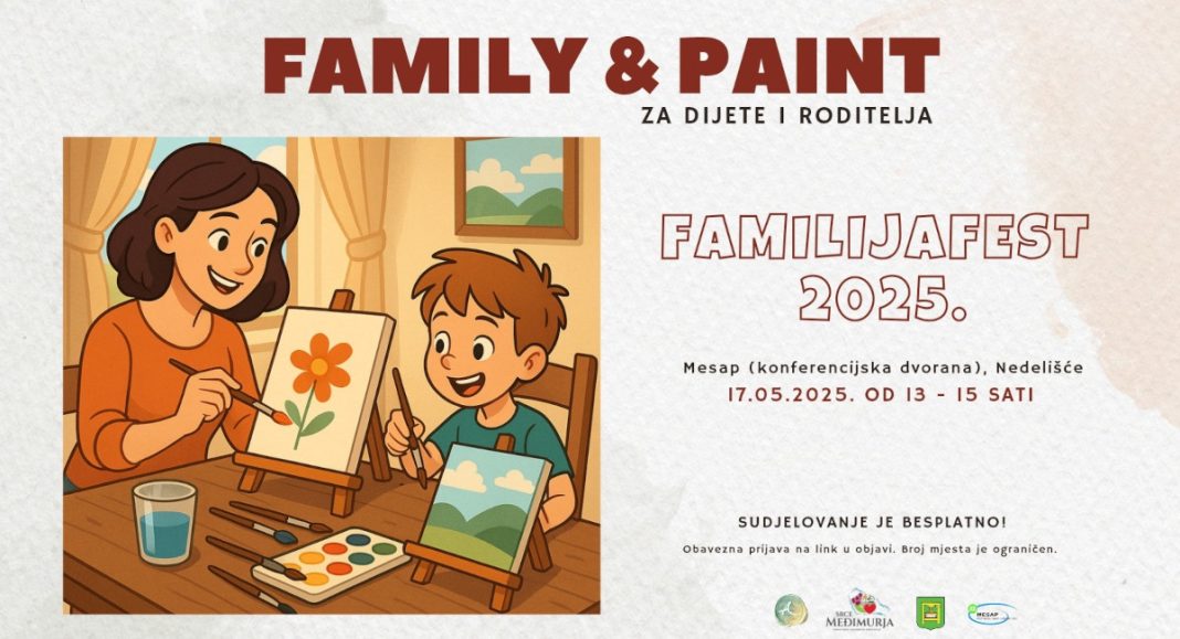 U dvorani MESAP u Nedelišću: Prijavite se na vođenu radionicu slikanja za roditelje i djecu U dvorani MESAP u Nedelišću: Prijavite se na vođenu radionicu slikanja za roditelje i djecu