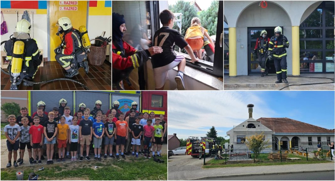FOTO Pokazna vježba „No way out 2025.” u Donjem Vidovcu: Vatrogasci evakuirali školu FOTO Pokazna vježba „No way out 2025.” u Donjem Vidovcu: Vatrogasci evakuirali školu