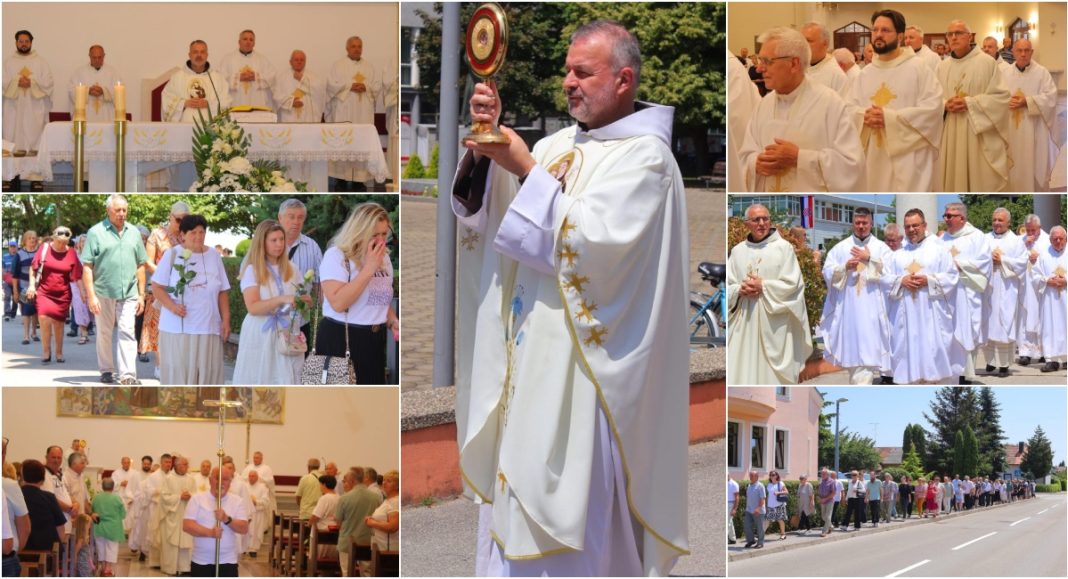 FOTO Vjernici župe svetog Antuna Padovanskog obilježili blagdan s procesijom i misom FOTO Vjernici župe svetog Antuna Padovanskog obilježili blagdan s procesijom i misom