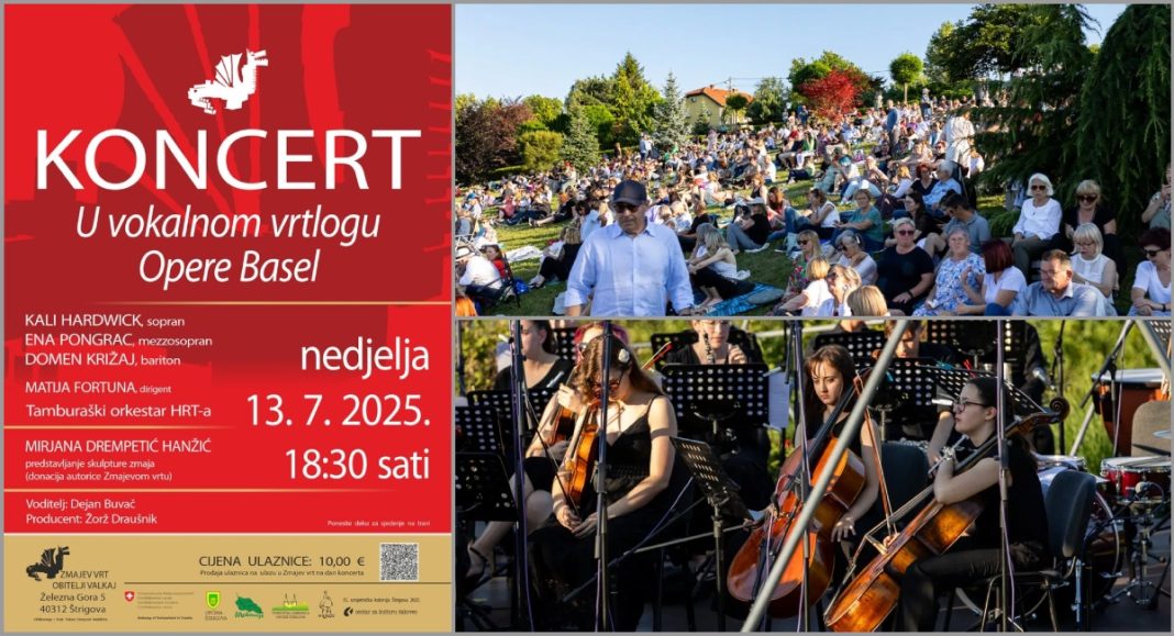 ‘U vokalnom vrtlogu Opere Basel’ – glazbeni spektakl pod otvorenim nebom u Zmajevom vrtu ‘U vokalnom vrtlogu Opere Basel’ – glazbeni spektakl pod otvorenim nebom u Zmajevom vrtu