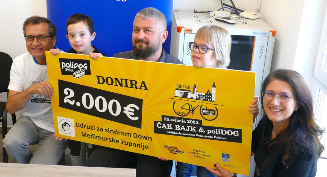 Sudionici ČakBajka te tvrtka Perutnina Pipo donirali Udruzi za Down MŽ ukupno 3.804 eura! Sudionici ČakBajka te tvrtka Perutnina Pipo donirali Udruzi za Down MŽ ukupno 3.804 eura!