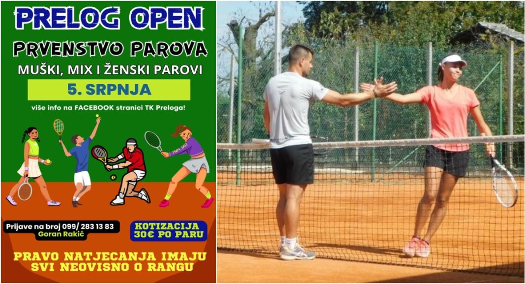 ‘Prelog Open 2025’ – Ne propustite Otvoreno prvenstvo parova 5. srpnja u Teniskom klubu Prelog ‘Prelog Open 2025’ – Ne propustite Otvoreno prvenstvo parova 5. srpnja u Teniskom klubu Prelog