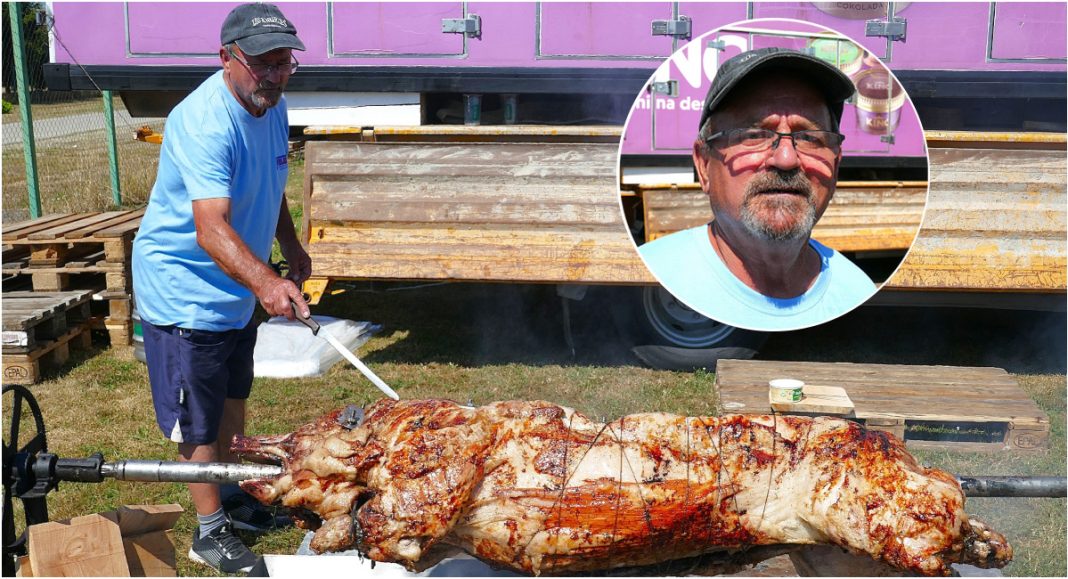 VIDEO Umjesto vola, ovaj puta Stjepan Črnčec na ražnju peče poveću svinju! Kamionđije i njihovi gosti će uživati VIDEO Umjesto vola, ovaj puta Stjepan Črnčec na ražnju peče poveću svinju! Kamionđije i njihovi gosti će uživati