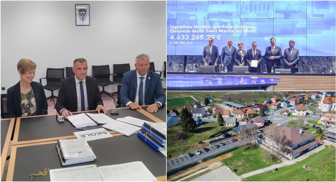 Župan Matija Posavec preuzeo ugovor o sufinanciranju izgradnje sportske dvorane u Svetom Martinu na Muri Župan Matija Posavec preuzeo ugovor o sufinanciranju izgradnje sportske dvorane u Svetom Martinu na Muri
