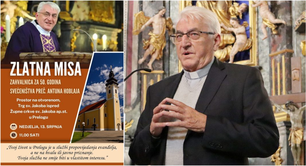 U nedjelju, 13. srpnja, u Prelogu će se održati Zlatna misa prečasnog Antuna Hoblaja U nedjelju, 13. srpnja, u Prelogu će se održati Zlatna misa prečasnog Antuna Hoblaja